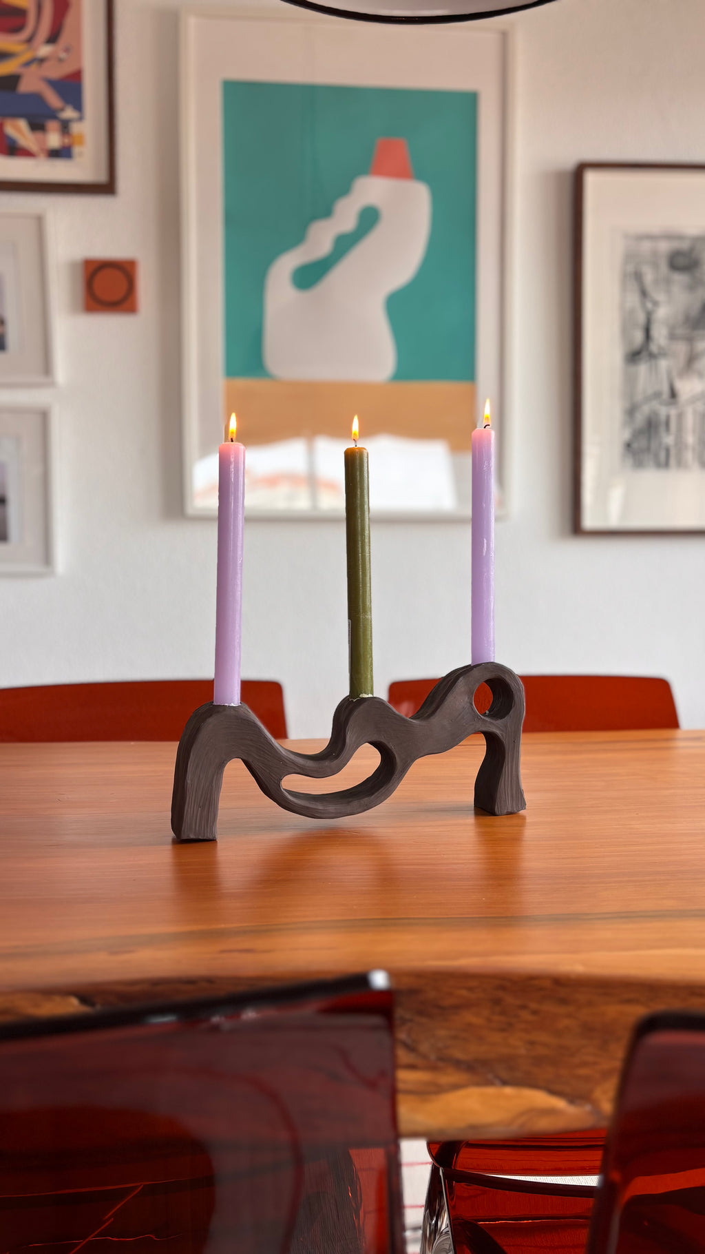 Sangay Candle Holder in use