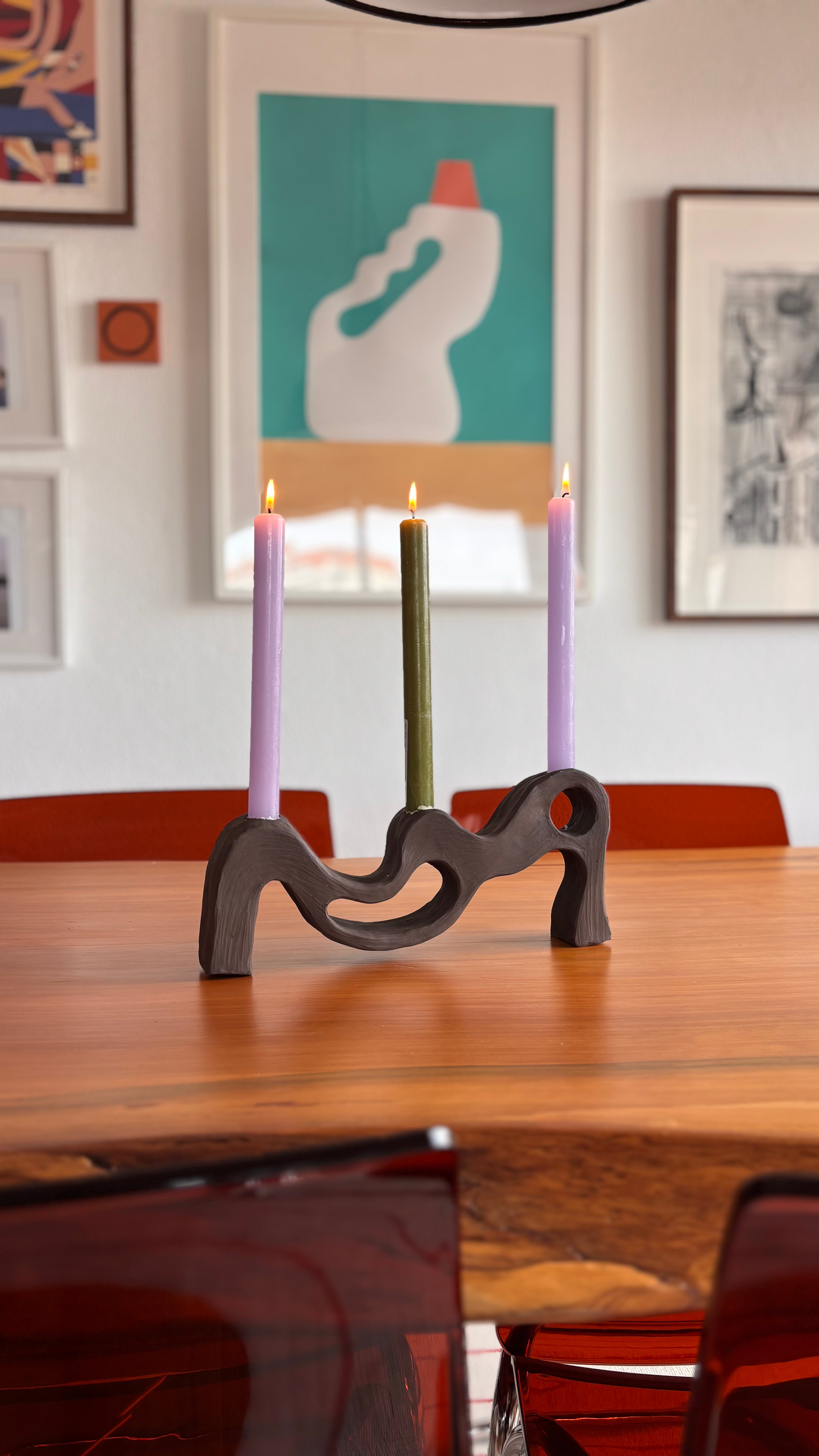 Sangay Candle Holder in use